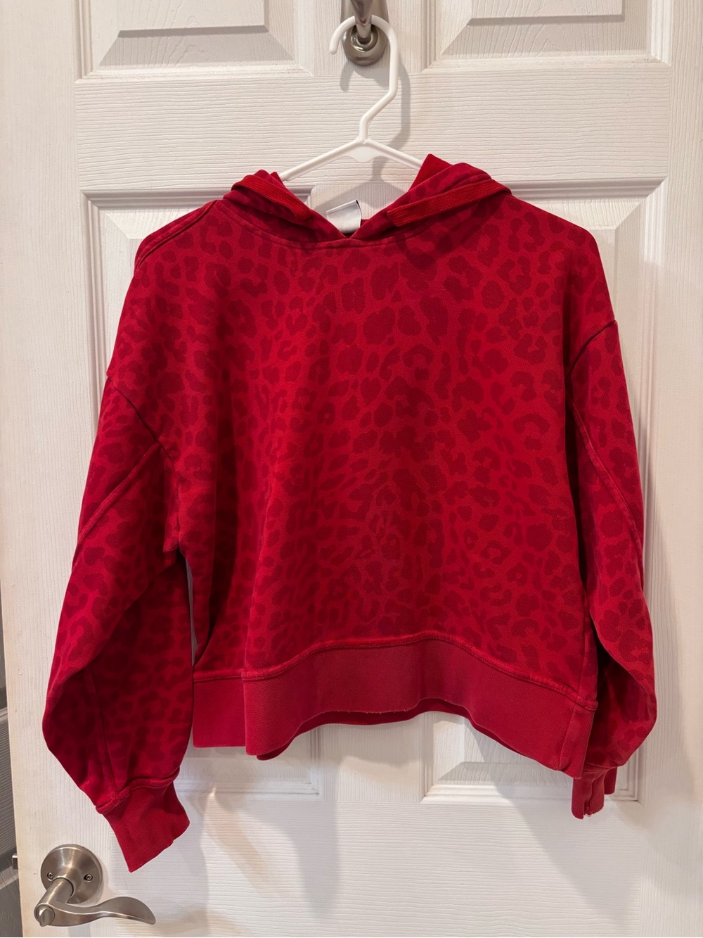 5/$25 Nike Red Leopard Print Hoodie